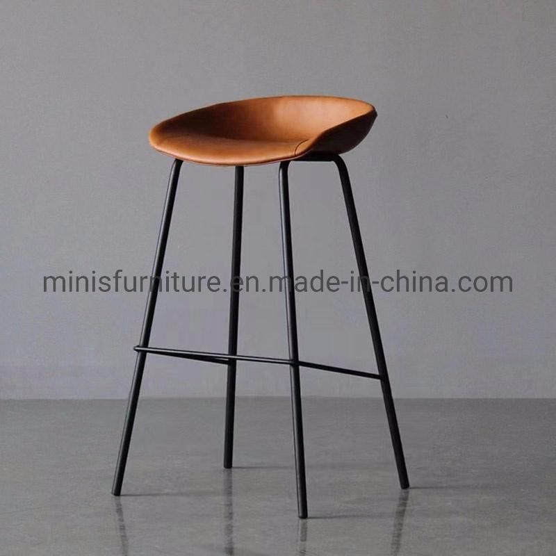 (MN-MBC33) Light Weight Steel Legs Plastic Stackable Bar Chair Furniture