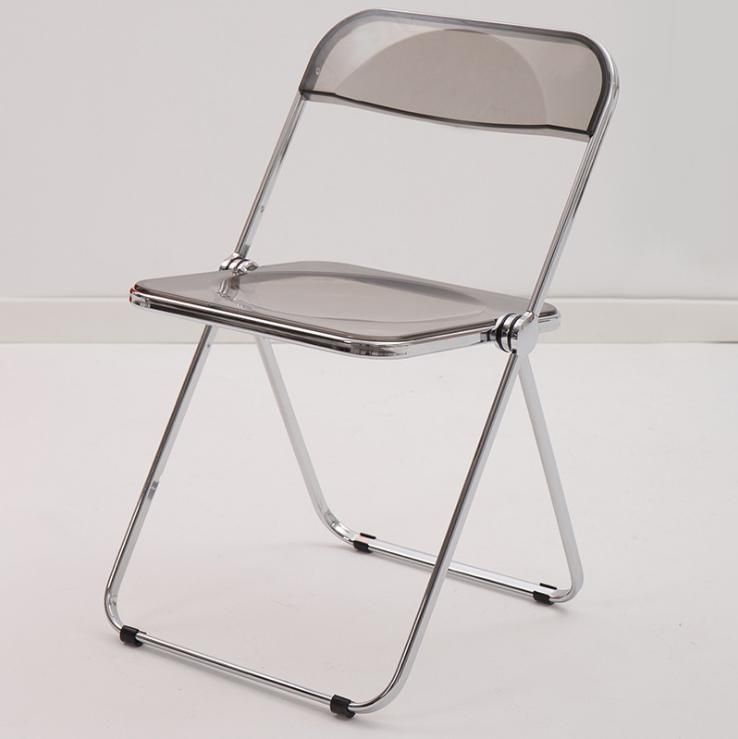 Transparent Acrylic Dining Chair Fashion Clothing Store Makeup Folding Chair