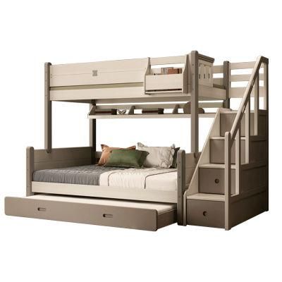 Modern Design Wooden Children&prime;s Bed Simple Bunk Multifunctional Bed