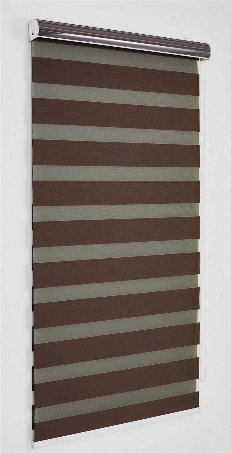 New Arrival Modern 8 Colors Blackout Zebra Blinds Double Layer Roller Blind Custom Made Window Blinds