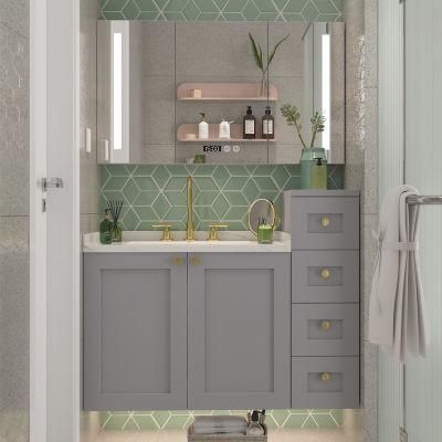 Solid Wood Bathroom Cabinet Nordic Simple Bathroom Cabinet