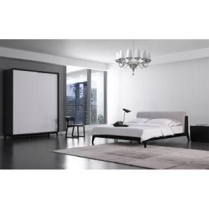 Modern Design Bedroom Furniture Minimalist Wooden Frame Double Bed