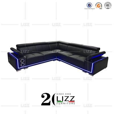 Modern New Design Home Office Furniture High End Living Room Nordic Genuine Leather Sofa