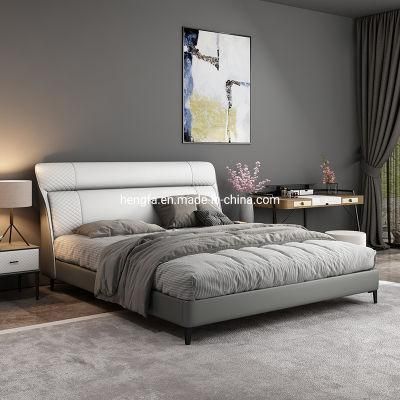 Modern Fashion Bedroom Furniture King Storage Leather Bed