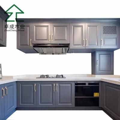 U Style Plywood Melamine Kitchen Cabinet