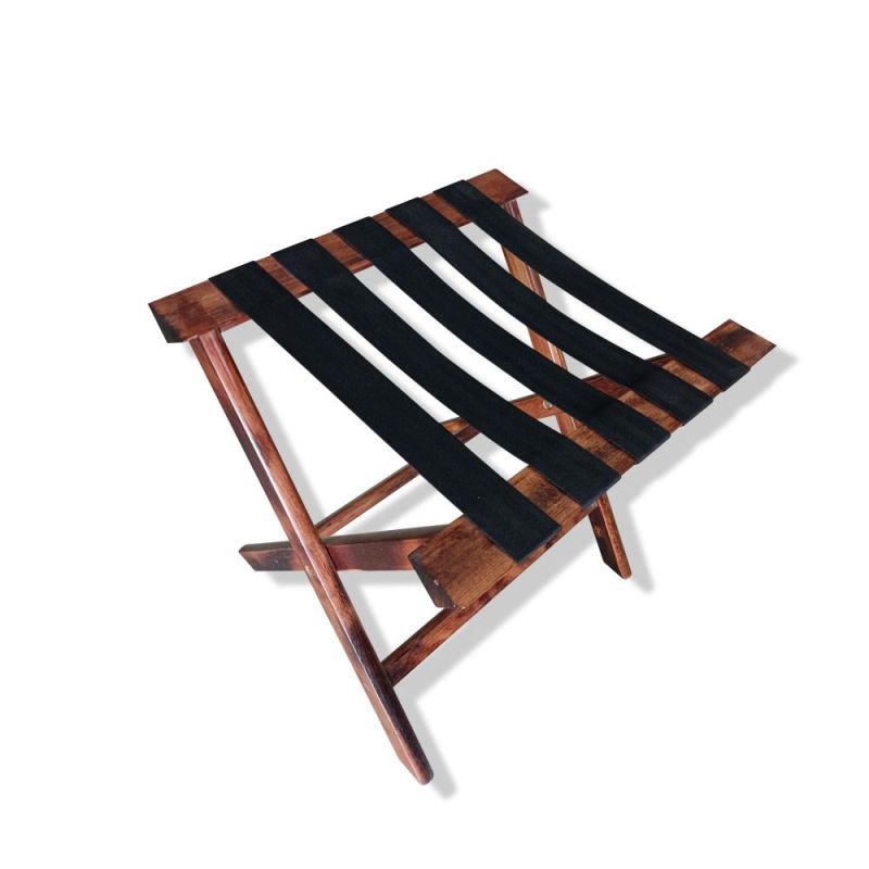 Popular Modern Wooden Folding Bedroom Hotel Luggage Rack