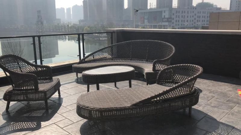 Modern Patio Garden Rattan Outdoor Furniture Resin Wicker Sofa Furniture