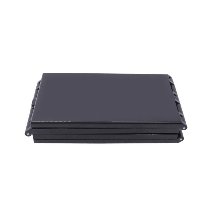 Home Product Matt Black Four Sides Square Plastic Pocket Mirror