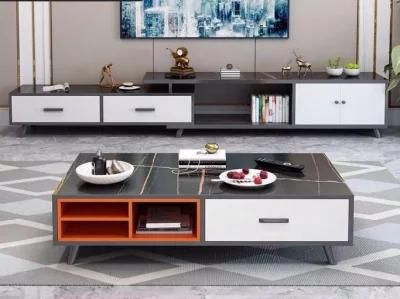 Nordic Furniture Wooden and Metal Contemporary Designers 2021 Coffee Table with Drawers Storage