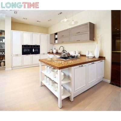 Customized High Quality Fashionable PVC Membrane Wood Kitchen Cabinet