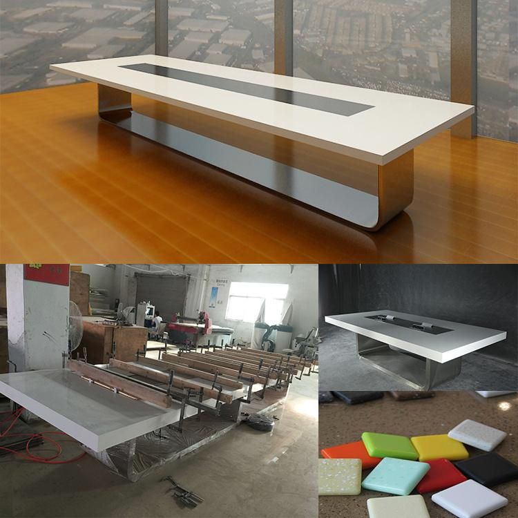 Hot Sale Boardroom Furniture 100% Solid Surface Conference Desk