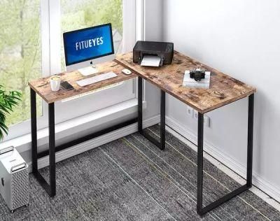 Modern Style Computer Desk Laptop Table with Shelves for Office Working