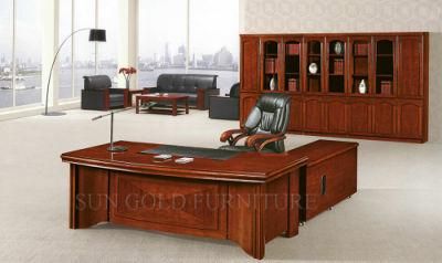 Office Desk with Wood Veneer Skin MDF Executive Desk (SZ-OD532)