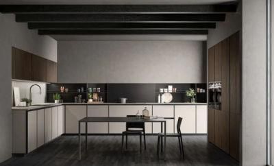 Assemble Modern Plywood MDF Solid Wooden Kitchen Cabinet High Gloss Kitchen Cabinets