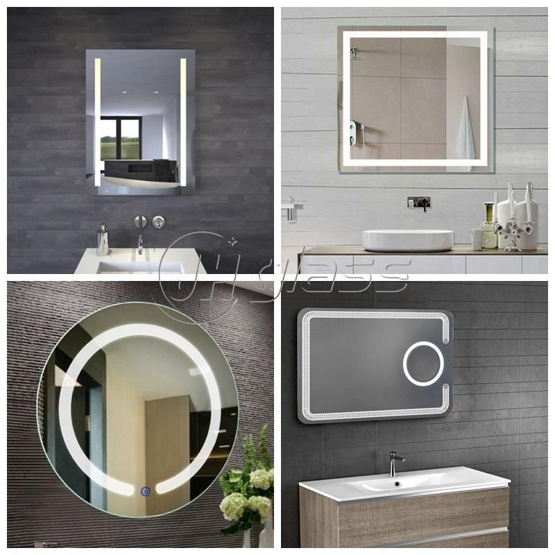 Wall Mounted Bathroom Vanity Top Touch Sensor LED Mirror with Light