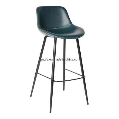 Modern Restaurant Bar Stool Hotel Furniture Leather for Kitchen Island