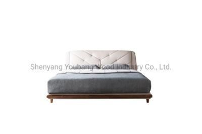 Simple Style Modern Badroom Furniture Recommend Minimalism Fabric Bed Soft Loveseat Queen Size Bed