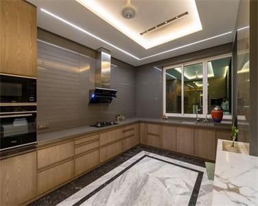 Simple Custom High Grade Multifunctional Wood Veneer Kitchen Cabinet Furniture