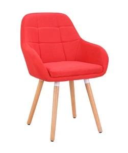 Modern Living Room Fabric Sponge Wooden Garden Accent Leisure Chair