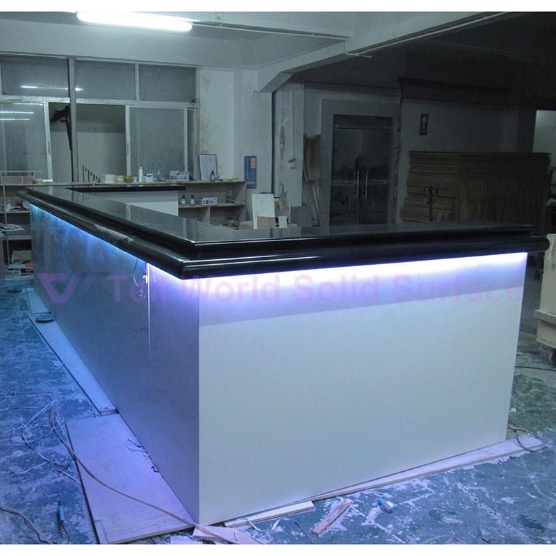 Restaurant LED Bar Counter Commercial Salad Bar Counter Design