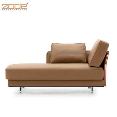 Zode MID-Century Modern Sofa Tufted Leather Sofa 3 Seater Living Room Sofa