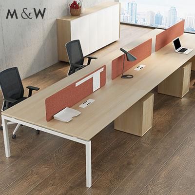 Modern 6 Person Office Furniture Manufacturer Desk