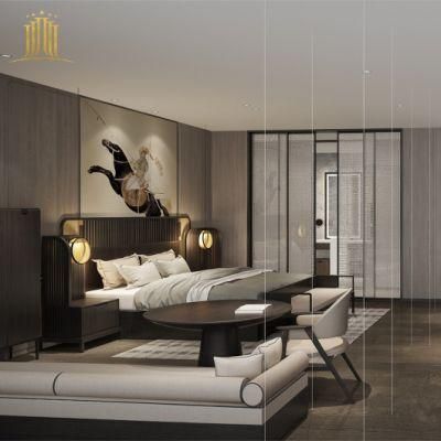 Customized Solid Wood Metal Furniture Hotel Bedroom Sets Hotel Room Furniture