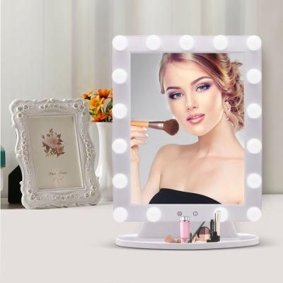 17 Dimmable Bulbs Vanity Hollywood Makeup LED Mirror