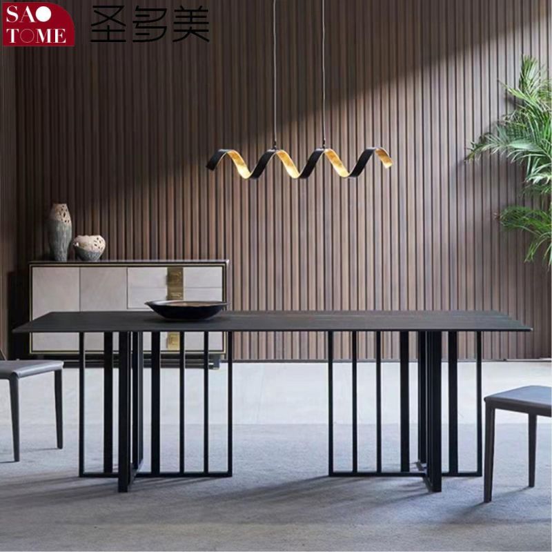 Modern Living Room Dining Room Furniture Cross Lattice Dining Table