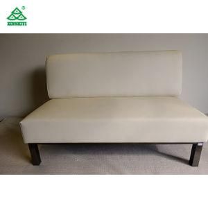 OEM Comfortable Hotel Lobby 2 Seater Sofas Leather Set Wiyh Ottoman for Public Leisure Area