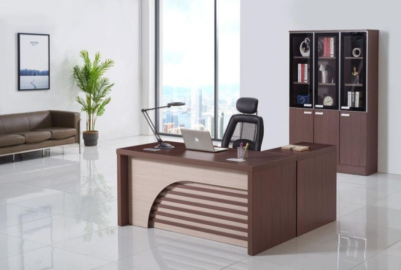 Hot Sale L Shaped Computer Table MDF Modern Executive Office Table