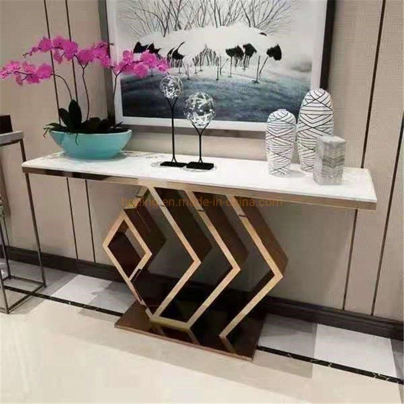 Rotatable Tempered Glass Coffee Table with Stainless Steel Base Audi Decor Console Table