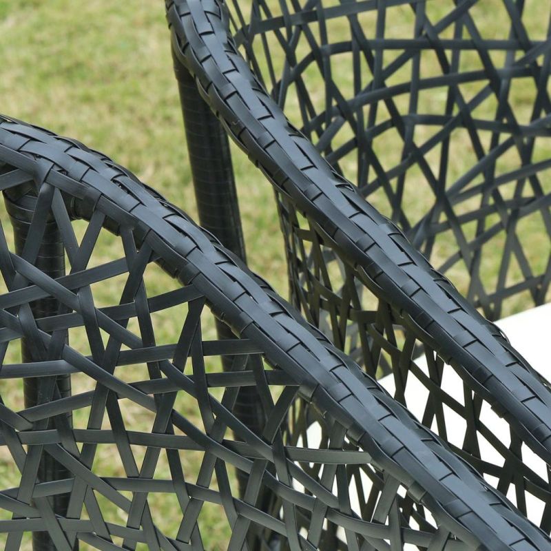 New Design Outdoor Home Garden Furniture Rattan Tea Table Chair Set