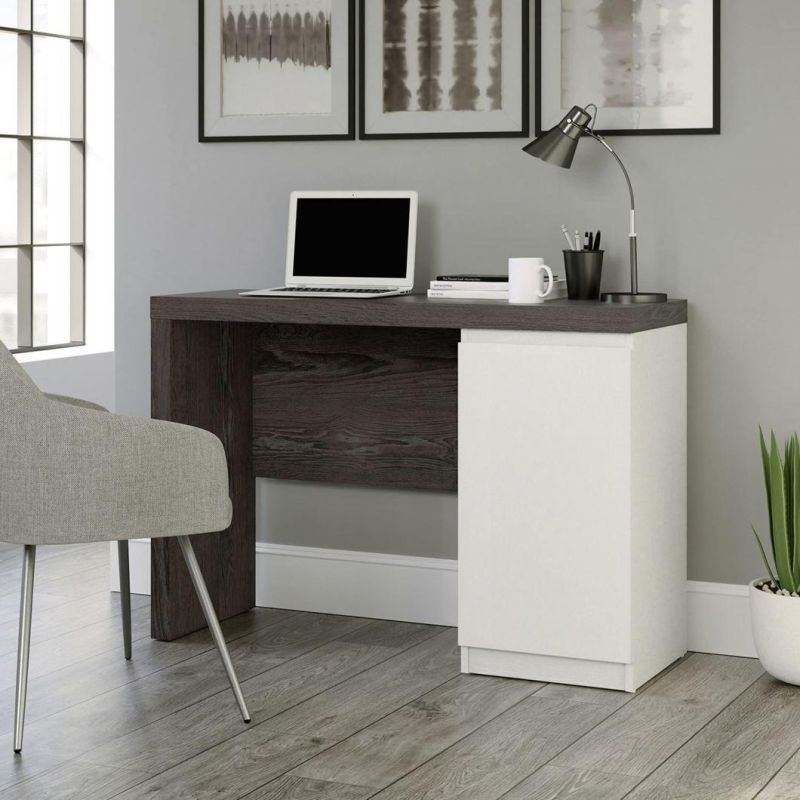 Computer Desk, L: 43.50" X W: 15.51" X H: 30.00", Charcoal Ash Finish