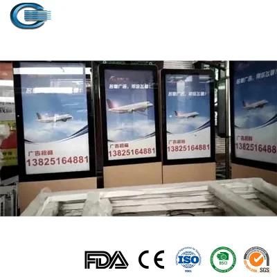 Huasheng Modern Bus Shelter China Bus Stop Glass Shelter Manufacturers Outdoor Stainless Steel Structure Aluminum Alloy Frame Bus Shelter