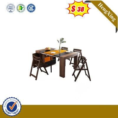 Wooden Modern Home Dining Living Room Rattan Furniture Canteen Chair Strong Folding Dining Table