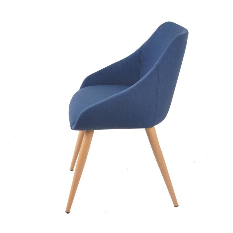 Wood Leg Breathable Fabric Thickened Cushion Seat Dining Room Chairs