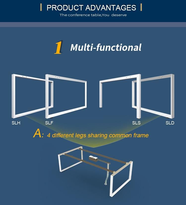 Modern China Office Furniture Wood Small Size Office Conference Table