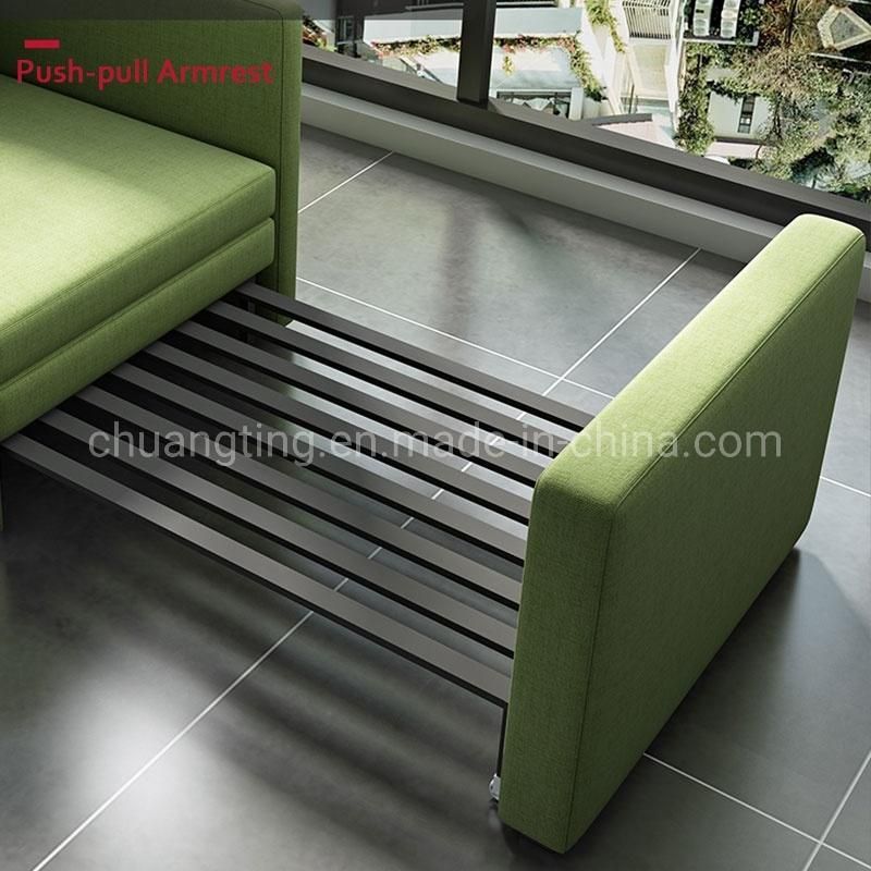 Foshan Modern Design Hotel Accompany Single Fabric Living Room Sofa Bed
