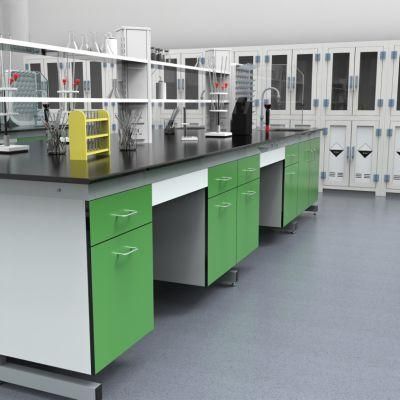 High Quality &amp; Best Price Hospital Steel Lab Furniture with Power Supply, The Newest Chemistry Steel Lab Work Bench/
