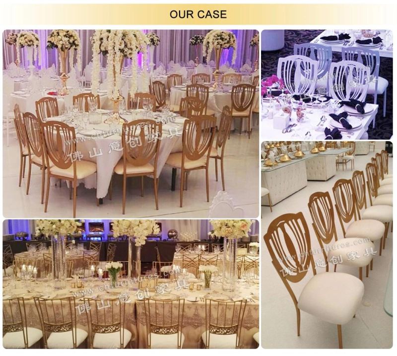 Yc-A41- 01 Rental Modern Stackable Rose Gold Banquet Chair Wedding
