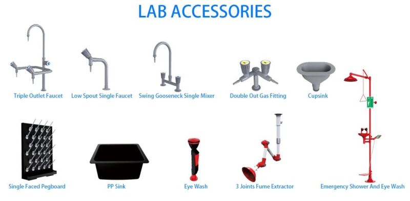 High Quality Hot Sell School Steel Lab Equipment Island Lab Bench, Durable Bio Steel Lab Side Furniture/