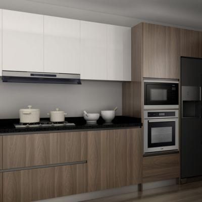 Popular Modular Modern MDF Glossy Lacquer Kitchen Cabinets Furniture Design