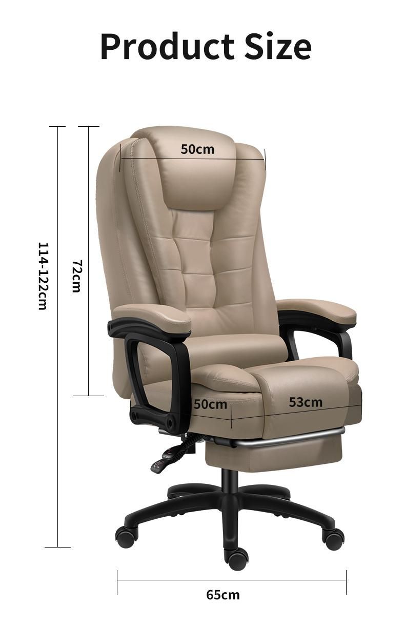 Factory Directly Supplier Ergonomic Manager Executive Chair with Footrest