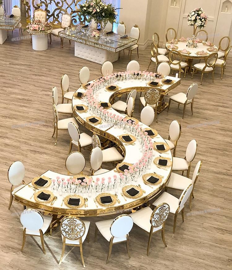 Promotion Hot Sale Gold Stainless Steel Wedding Chair for Event