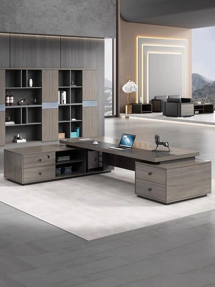 Luxury High End L Shape Boss Office Desk (SZ-OD717)