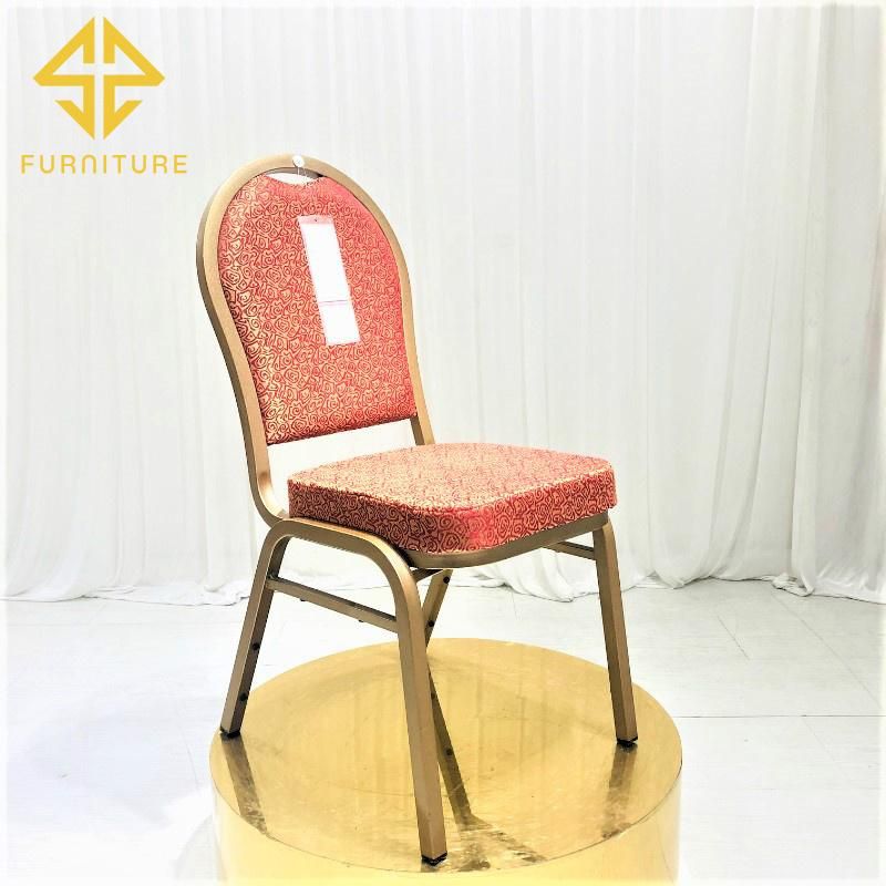 High Quality Strong Stacking Aluminum Banquet Chair Hotel Chair