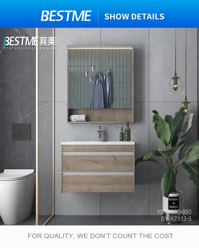 Ceramic Single Basin Bathroom Cabinet Furniture by-X7113-3