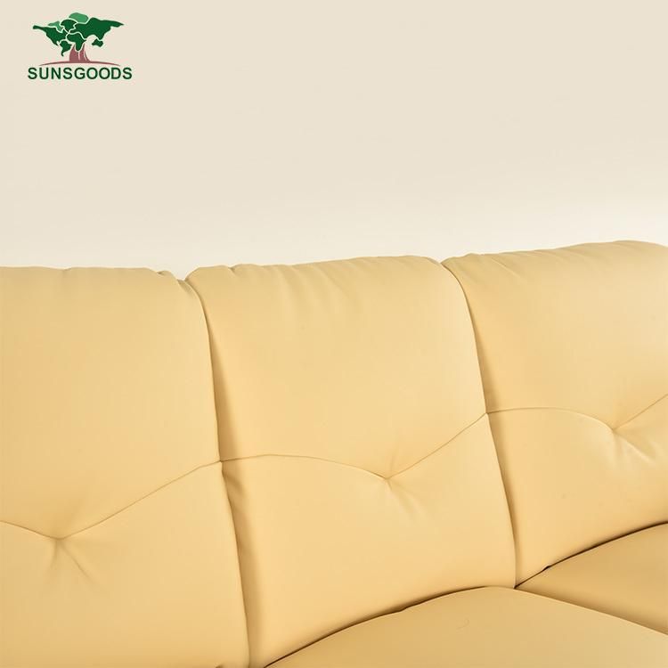 High Quality Modern Hotel Home Furniture Genuine Leather Sofa