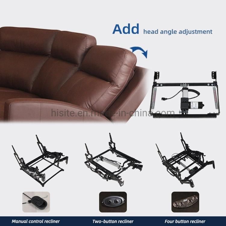 Modular Modern Full Manual Zoy Recliner Sofa Set Corner Couch Sectional Reclinable Electric Corner Sofa 7 Seater Leather